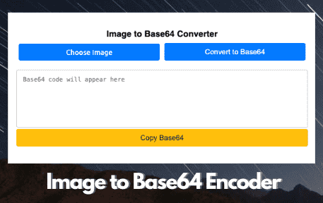 Image to Base64 Encoder